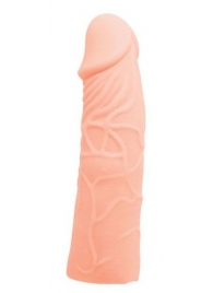 Закрытая телесная насадка-фаллос - 17 см. - Sex Expert - в Подольске купить с доставкой