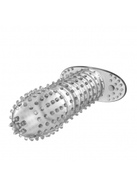 Закрытая прозрачная насадка Crystal sleeve - 12 см. - Erowoman-Eroman - в Подольске купить с доставкой