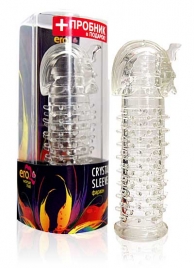 Закрытая прозрачная насадка на пенис Crystal Sleeve Faraon - 13,5 см. - Erowoman-Eroman - в Подольске купить с доставкой