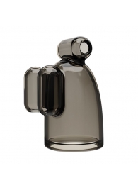 Дымчатая насадка-мастурбатор с вибрацией Vibrating Crystal Cap III - Baile - в Подольске купить с доставкой