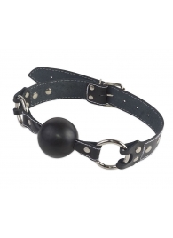 Кляп-шар классической формы и конструкции из натуральной кожи - Sitabella - купить с доставкой в Подольске