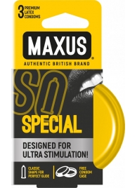 Презервативы с точками и рёбрами в железном кейсе MAXUS Special - 3 шт. - Maxus - купить с доставкой в Подольске