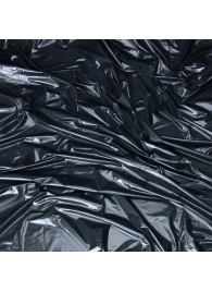Черная виниловая ткань-простынь для эротических игр - Lux Fetish - купить с доставкой в Подольске