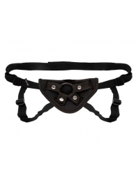 Черные неопреновые трусики для страпона - Lux Fetish - купить с доставкой в Подольске