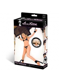 Две пары черных наручников, крепящиеся к матрасу - Lux Fetish - купить с доставкой в Подольске