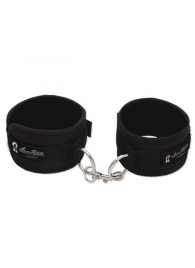 Бархатистые черные фиксаторы для рук или ног - Lux Fetish - купить с доставкой в Подольске