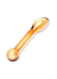 Золостистый стеклянный стимулятор простаты, 17 см. - Glas - в Подольске купить с доставкой