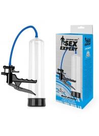 Прозрачная вакуумная помпа Sex Expert с ручным насосом - Sex Expert - в Подольске купить с доставкой