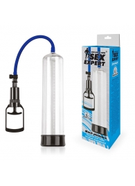 Прозрачная вакуумная помпа Sex Expert со шкалой - Sex Expert - в Подольске купить с доставкой