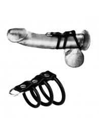 Набор из 3 силиконовых колец с ремешком и креплением для поводка - BlueLine - купить с доставкой в Подольске