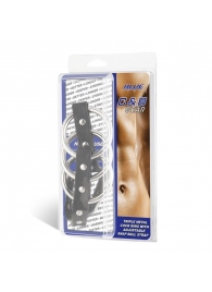 Тройное металлическое кольцо на пенис с регулируемым ремешком - BlueLine - купить с доставкой в Подольске