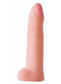 Телесная насадка на Harness с коннектором BLACK LINE - 18,5 см. - LOVETOY (А-Полимер) - купить с доставкой в Подольске