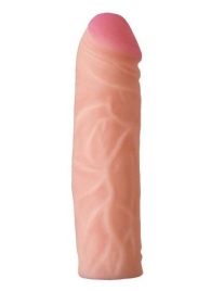 Телесная насадка на Harness с коннектором GREEN LINE - 15,5 см. - LOVETOY (А-Полимер) - купить с доставкой в Подольске