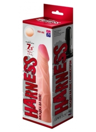 Телесная насадка на Harness с коннектором RED LINE - 19 см. - LOVETOY (А-Полимер) - купить с доставкой в Подольске