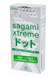 Презервативы Sagami Xtreme Type-E с точками - 10 шт. - Sagami - купить с доставкой в Подольске
