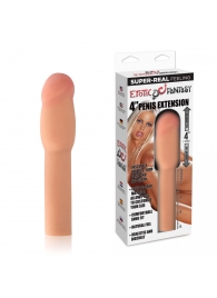 Телесная насадка для увеличения члена - 20 см. - Erotic Fantasy - в Подольске купить с доставкой