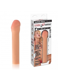 Реалистичная насадка для увеличения члена - 20 см. - Erotic Fantasy - в Подольске купить с доставкой
