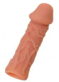Телесная реалистичная насадка KOKOS Extreme Sleeve 05 с дополнительной стимуляцией - 12,7 см. - KOKOS - в Подольске купить с доставкой