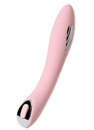 Розовый силиконовый вибратор с электростимуляцией TESLA G-POINT - 21 см. - ToyFa - купить с доставкой в Подольске