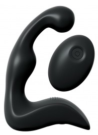 Черный вибромассажер простаты с пультом ДУ Control P-Spot Pro - Pipedream - в Подольске купить с доставкой