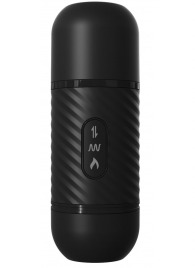 Черный вибромассажер с функцией поступательных движений Ass Thruster - Pipedream - купить с доставкой в Подольске