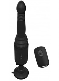 Черный вибромассажер с функцией поступательных движений Ass Thruster - Pipedream - купить с доставкой в Подольске