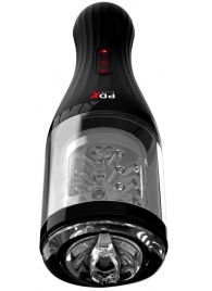 Прозрачный мастурбатор-ротатор с голосовым сопровождением Talk Dirty Rotobator - Pipedream - в Подольске купить с доставкой