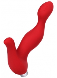 Красный силиконовый вибростимулятор простаты Proman - 12,5 см. - ToyFa - в Подольске купить с доставкой