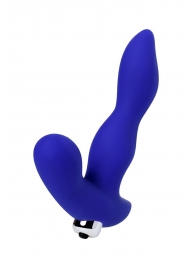 Синий силиконовый вибростимулятор простаты Stroman - 14,5 см. - ToyFa - в Подольске купить с доставкой