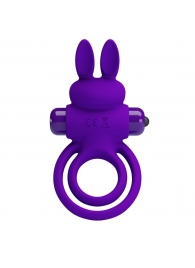 Фиолетовое эрекционное кольцо с вибростимуляцией клитора Vibrant Penis Ring III - Baile - в Подольске купить с доставкой