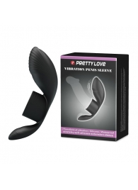 Черное кольцо на пенис с вибрацией Vibration Penis Sleeve - Baile - в Подольске купить с доставкой