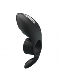 Черное кольцо на пенис с вибрацией Vibration Penis Sleeve - Baile - в Подольске купить с доставкой
