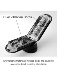 Черный мастурбатор Flip Zero с вибрацией - Tenga - в Подольске купить с доставкой