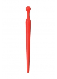 Красный силиконовый уретральный плаг - 10 см. - ToyFa - купить с доставкой в Подольске