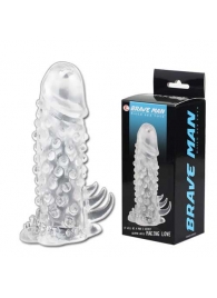 Насадка удлинитель с пупырышками и усиками - 13 см. - Baile - в Подольске купить с доставкой