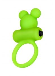 Зеленое виброкольцо на пенис A-Toys - A-toys - в Подольске купить с доставкой