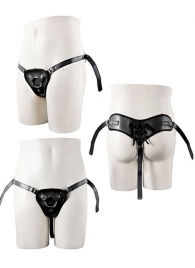 Черные трусики для крепления насадки при помощи кольца - NMC - купить с доставкой в Подольске