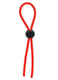 Красное эрекционное лассо с одной бусиной-утяжкой STRETCHY THIN LASSO - Dream Toys - в Подольске купить с доставкой