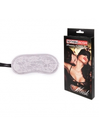 Серая кружевная маска на резиночке - Notabu - купить с доставкой в Подольске