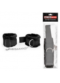 Черные оковы на регулируемых пряжках - Notabu - купить с доставкой в Подольске