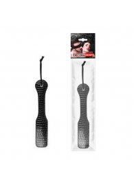 Черная шлепалка с узором под рептилию - 32 см. - Notabu - купить с доставкой в Подольске