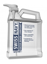 Канистра лубриканта Swiss Navy Water Based Lube на водной основе - 3,8 л. - Swiss navy - купить с доставкой в Подольске