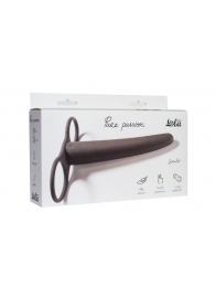 Черная насадка для двойного проникновения Gimlet - 16 см. - Lola Games - купить с доставкой в Подольске