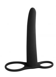 Черная насадка для двойного проникновения Gimlet - 16 см. - Lola Games - купить с доставкой в Подольске