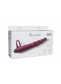 Бордовая вибронасадка для двойного проникновения Bramble - 16,5 см. - Lola Games - купить с доставкой в Подольске