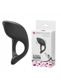 Черное перезаряжаемое эрекционное кольцо Gemma - Baile - в Подольске купить с доставкой