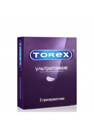 Презервативы Torex  Ультратонкие  - 3 шт. - Torex - купить с доставкой в Подольске