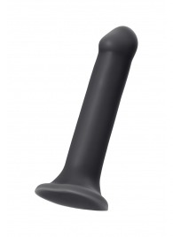 Черный фаллос на присоске Silicone Bendable Dildo XL - 20 см. - Strap-on-me - купить с доставкой в Подольске