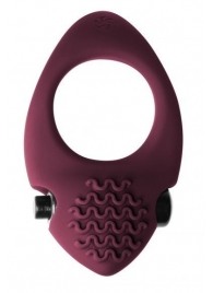 Бордовое эрекционное виброкольцо Pure Passion Midnight - Lola Games - в Подольске купить с доставкой