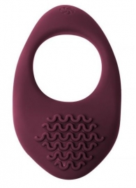 Бордовое эрекционное виброкольцо Pure Passion Moonshine - Lola Games - в Подольске купить с доставкой